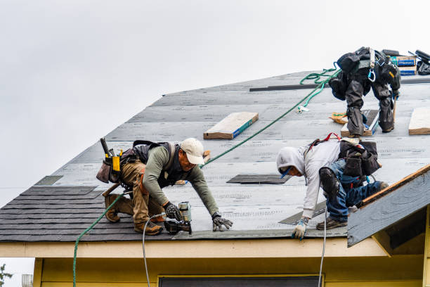 Professional Roof Installation technician working in Milroy, PA